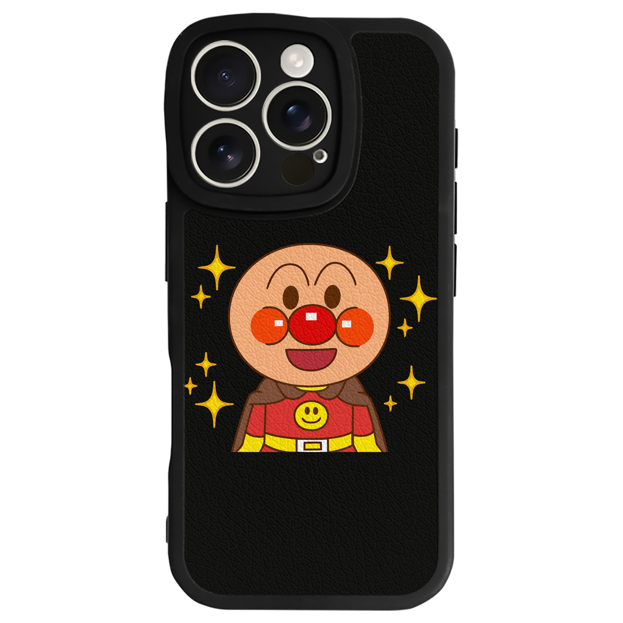 （画像用） アンパンマン Anpanman 【iPhone 16シリーズ対応】シリコンスマホケース（レザー調） 材質：シリコン